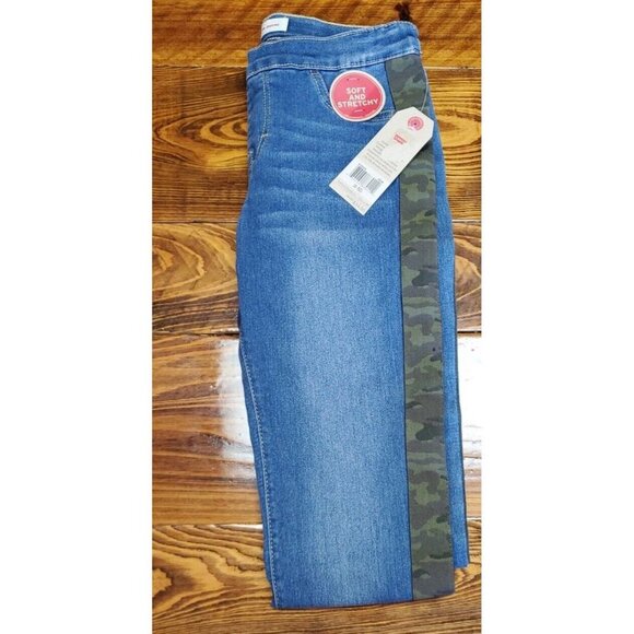 Levis Pull - On Jegging Girl size 10 reg with Camouflage strips on leg - Picture 10 of 10